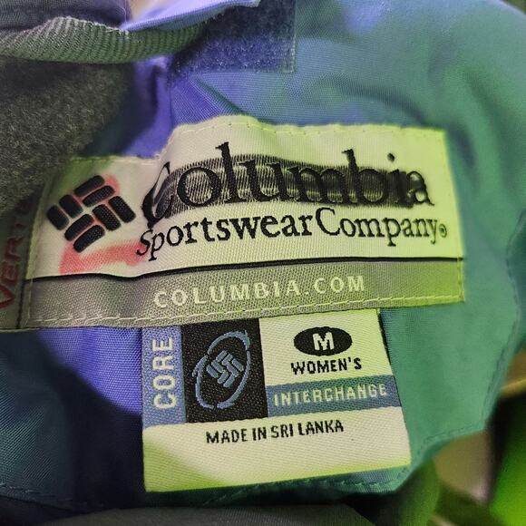Columbia Womens M Interchange Jacket Blue & Pink Core Vertex with fleece lining - Picture 6 of 11